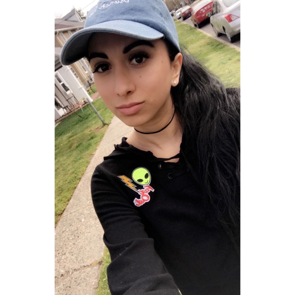 “Far Out” Crop Hoodie